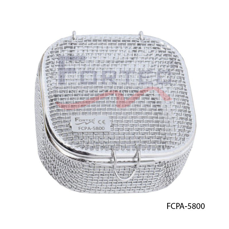 Micro Mesh Tray with Lid 80mm x 80mm x 40mm - Fortec 