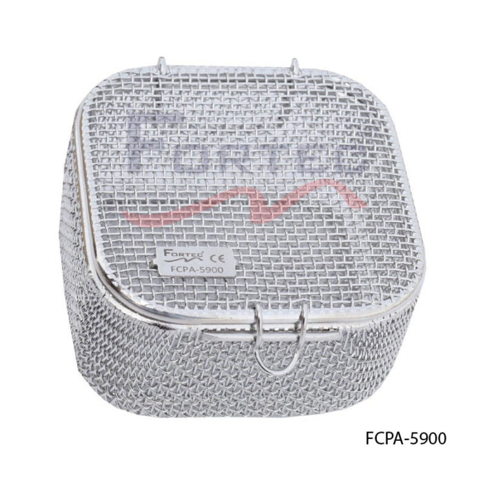 Micro Mesh Tray with Lid 90 mm x 90 mm x 50 mm - Fortec 