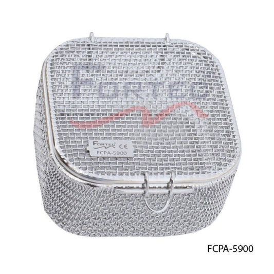 Micro Mesh Tray with Lid 90 mm x 90 mm x 50 mm - Fortec 