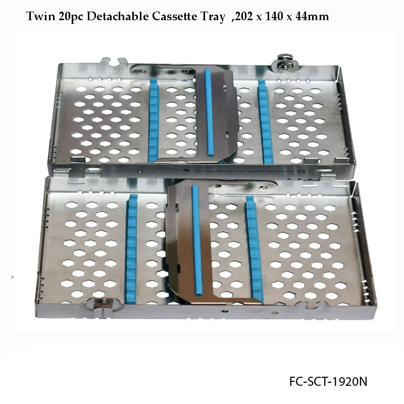 Twin 20pc Detachable Cassette Tray