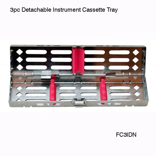 Classic series – 3 pc Detachable Instrument Cassette Tray - Fortec 