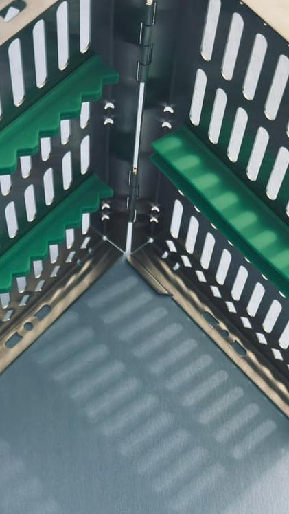 Classic series – 10 pc Hinged Instrument Cassette Tray - Fortec 