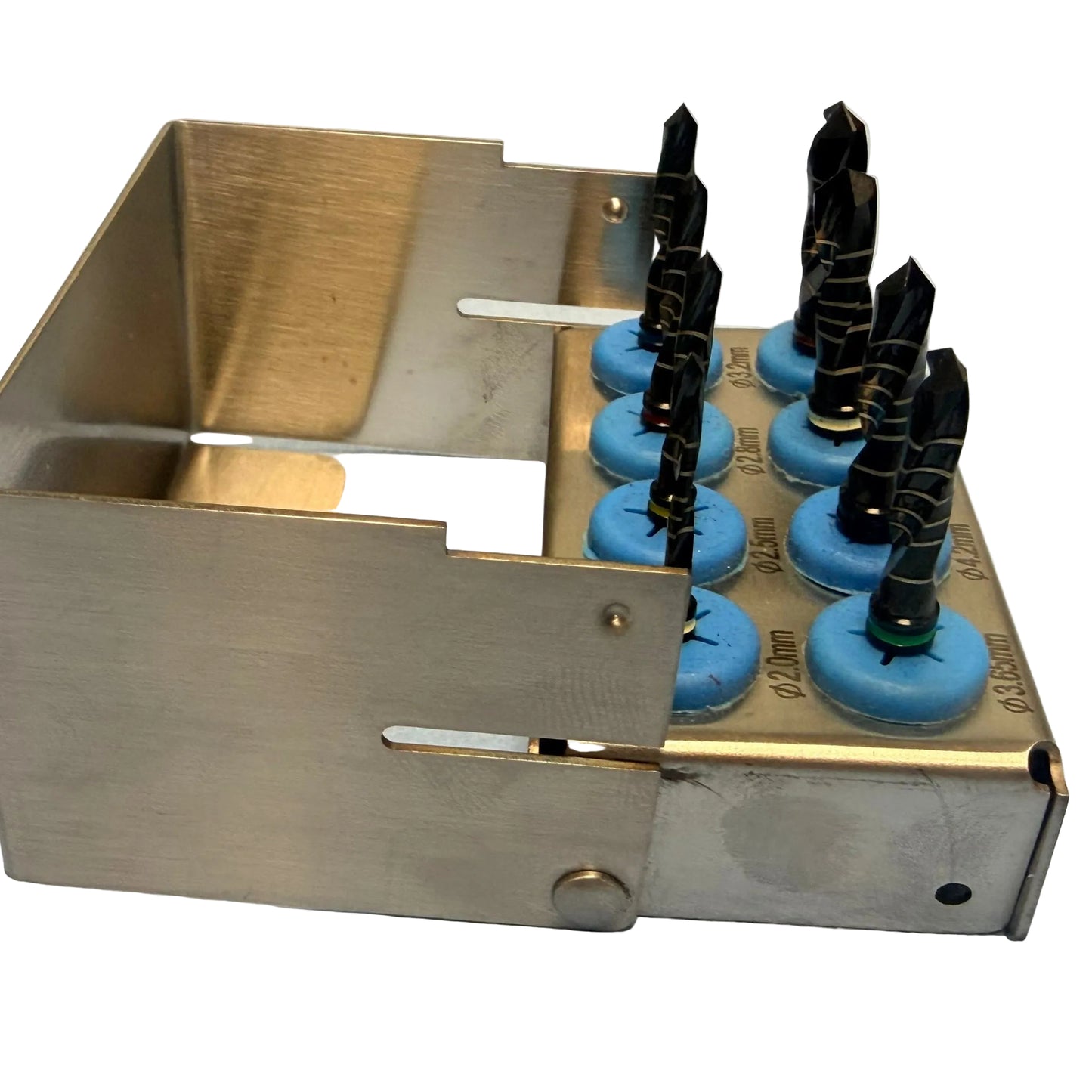 8PC DENTAL DRILL KIT (BLACK COATED) (For Training Purposes Only)