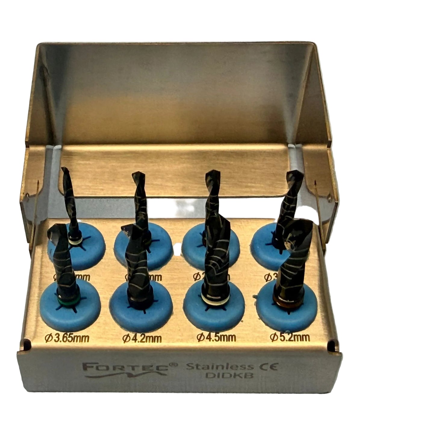 8PC DENTAL DRILL KIT (BLACK COATED) (For Training Purposes Only)