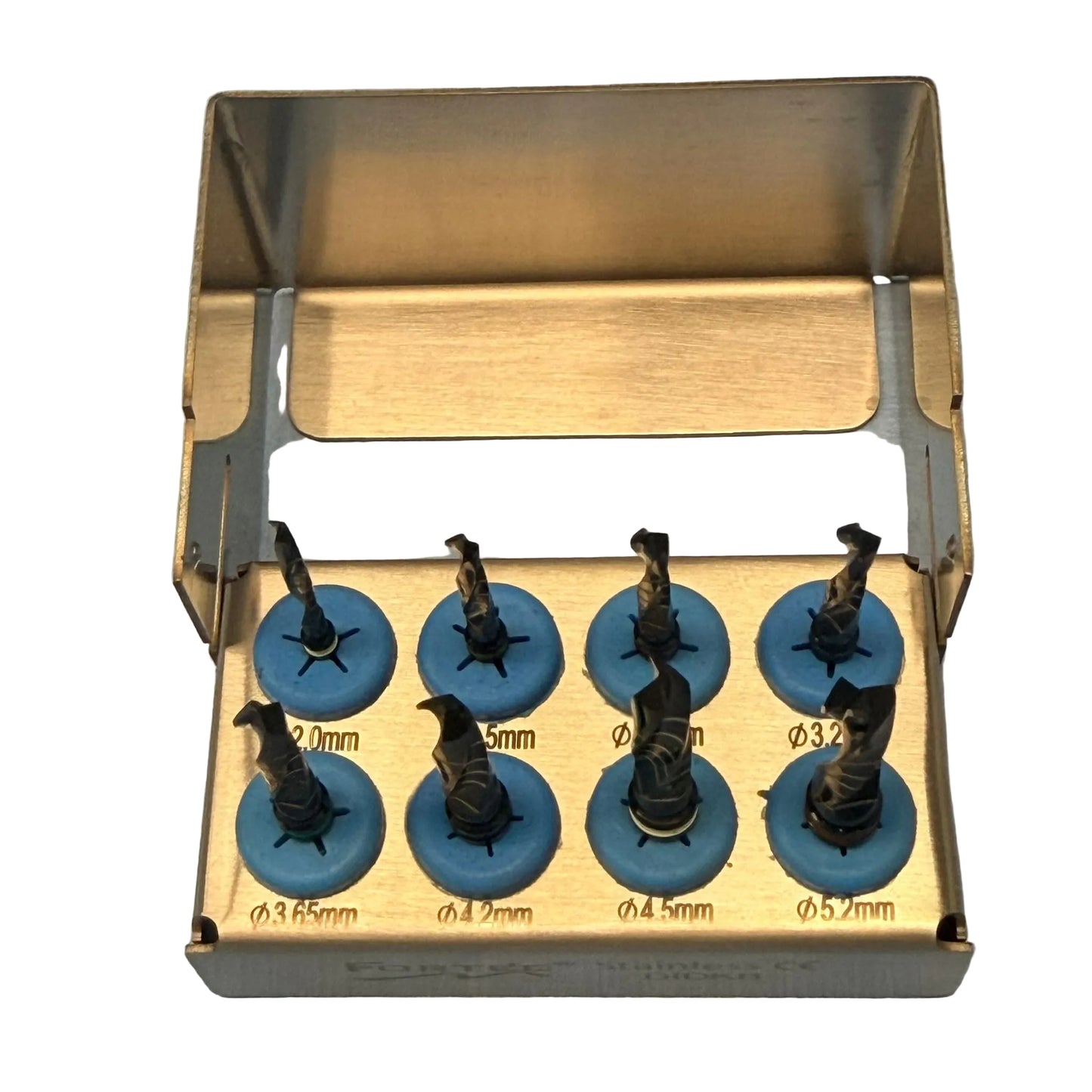8PC DENTAL DRILL KIT (BLACK COATED) (For Training Purposes Only)