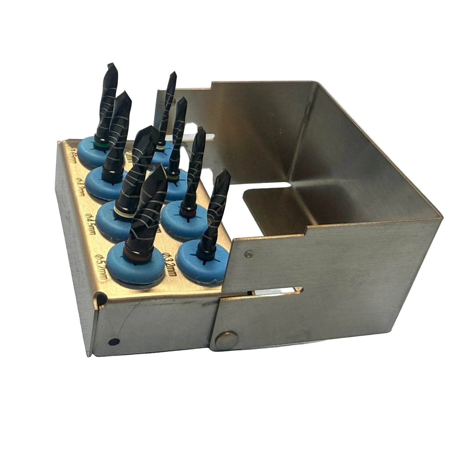 8PC DENTAL DRILL KIT (BLACK COATED) (For Training Purposes Only)