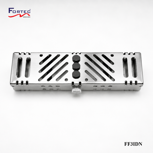 Capsule series – 3 pc Hinged Instrument Cassette Tray - Fortec 