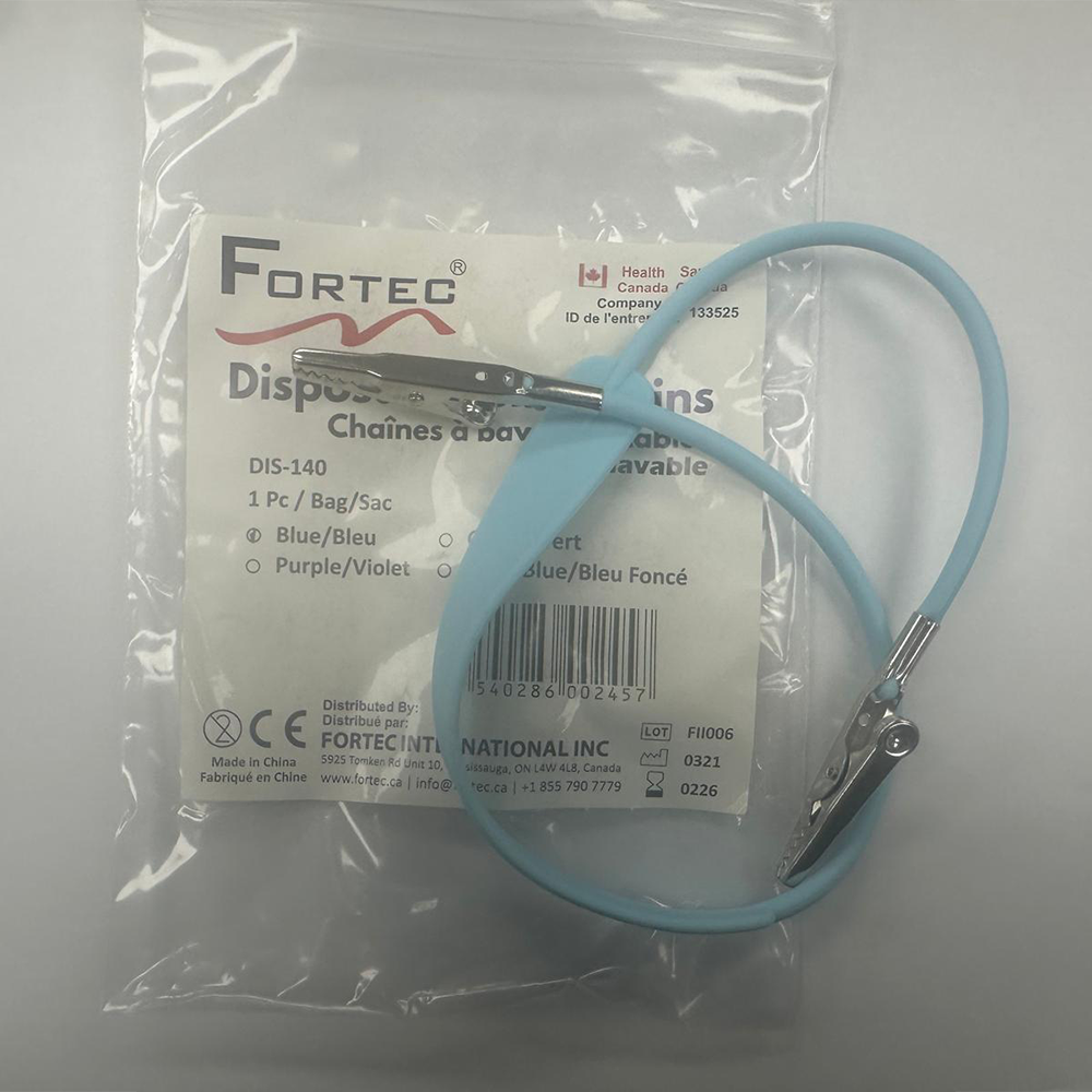 Bib Chains – Autoclavable Blue (1 pc/pk) - Fortec 