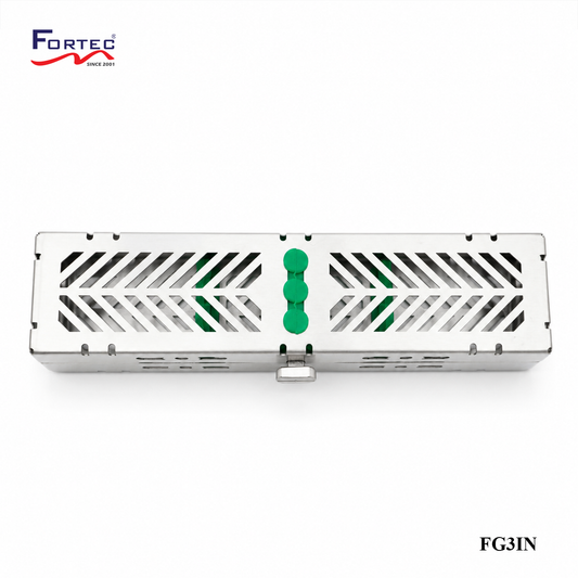 Spider Web series – 3 pc Hinged Instrument Cassette Tray - Fortec 