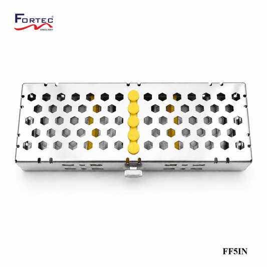 Capsule series – 5 pc Hinged Instruments Tray - Fortec 
