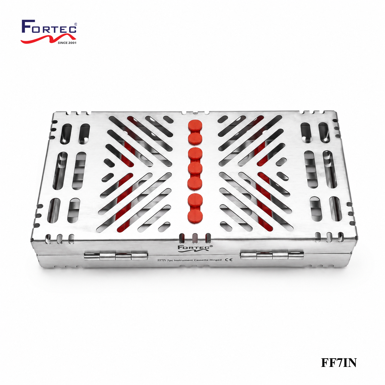 Capsule series – 7 pc Hinged Instruments Tray - Fortec 