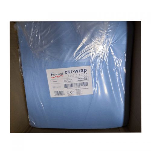 Sterilization Wrapping Paper Crepe, 60 g/m2 Blue 60 cm x 60 cm 500 PCS / PK