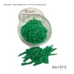 Plastic Wedges Green: 12*2*1.8 mm 100 pcs/box