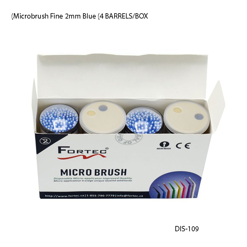 Microbrush Fine 2mm Blue (4 BARRELS/BOX)