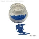 Plastic Wedges Blue: 10*1.8*1.6 mm 100 pcs/box